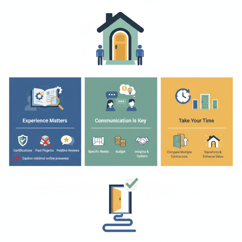 How to Choose the Right Door Contractors for Your Home Improvement Projects?