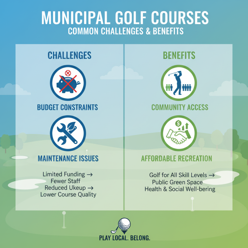 What is a municipal golf course and how does it work?