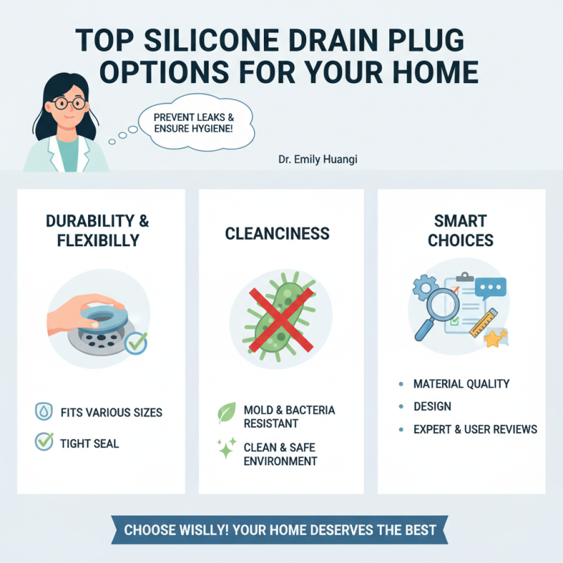 Top Silicone Drain Plug Options for Your Home Needs?