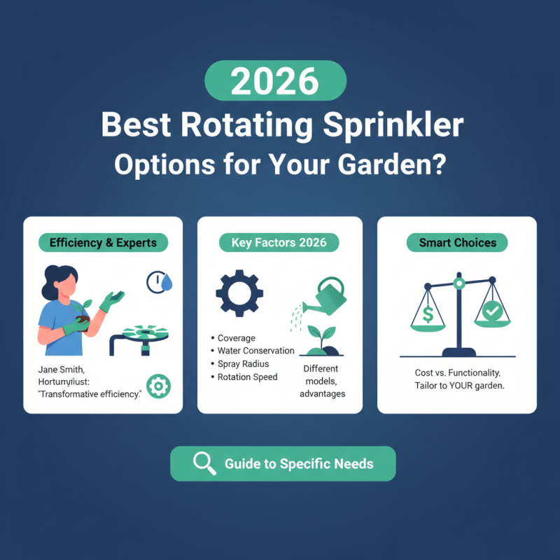 2026 Best Rotating Sprinkler Options for Your Garden?