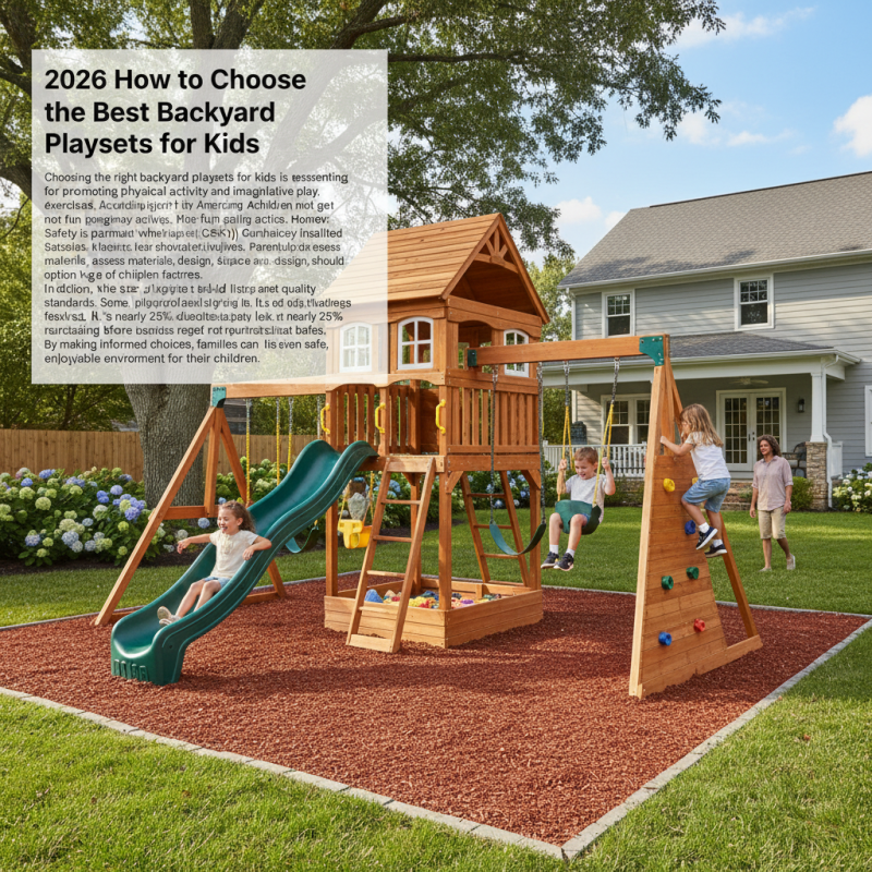 2026 How to Choose the Best Backyard Playsets for Kids