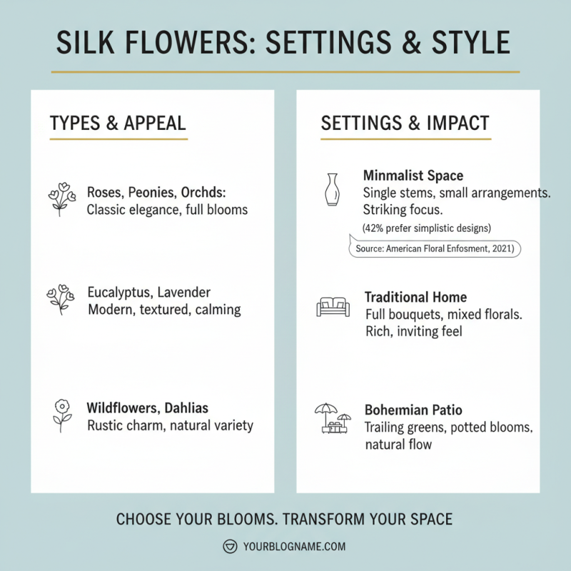 How to Choose the Best Silk Flowers for Your Home Décor?