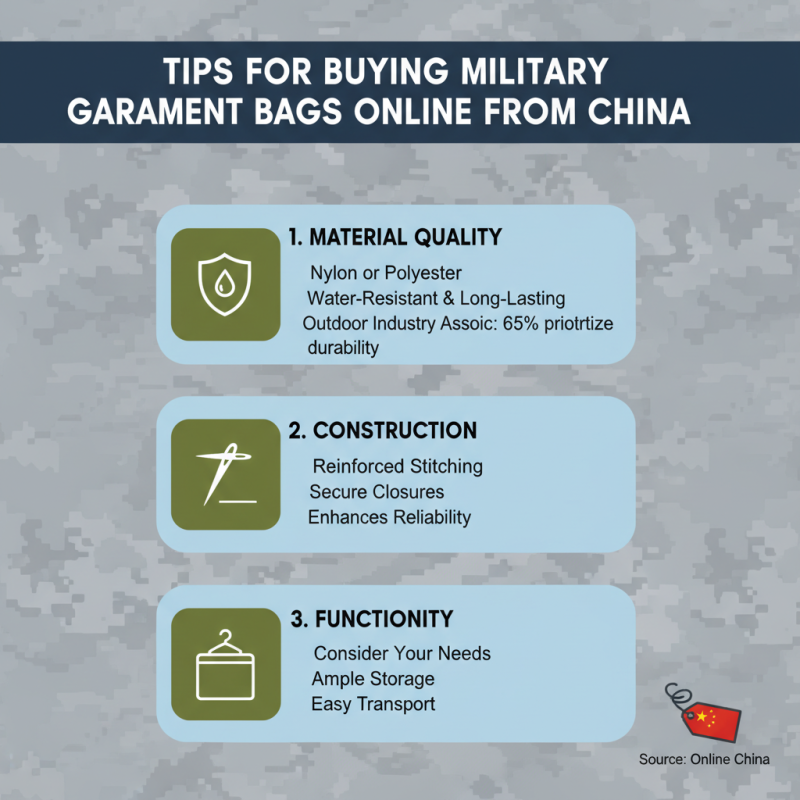 Best Military Garment Bag for Global Buyers in China?