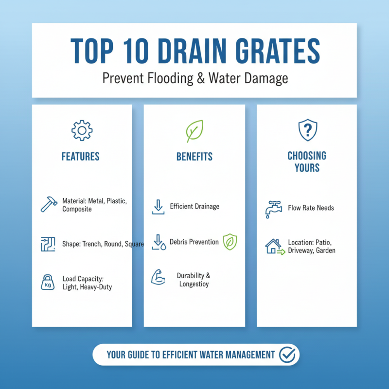 Top 10 Best Drain Grates for Efficient Water Drainage Solutions?