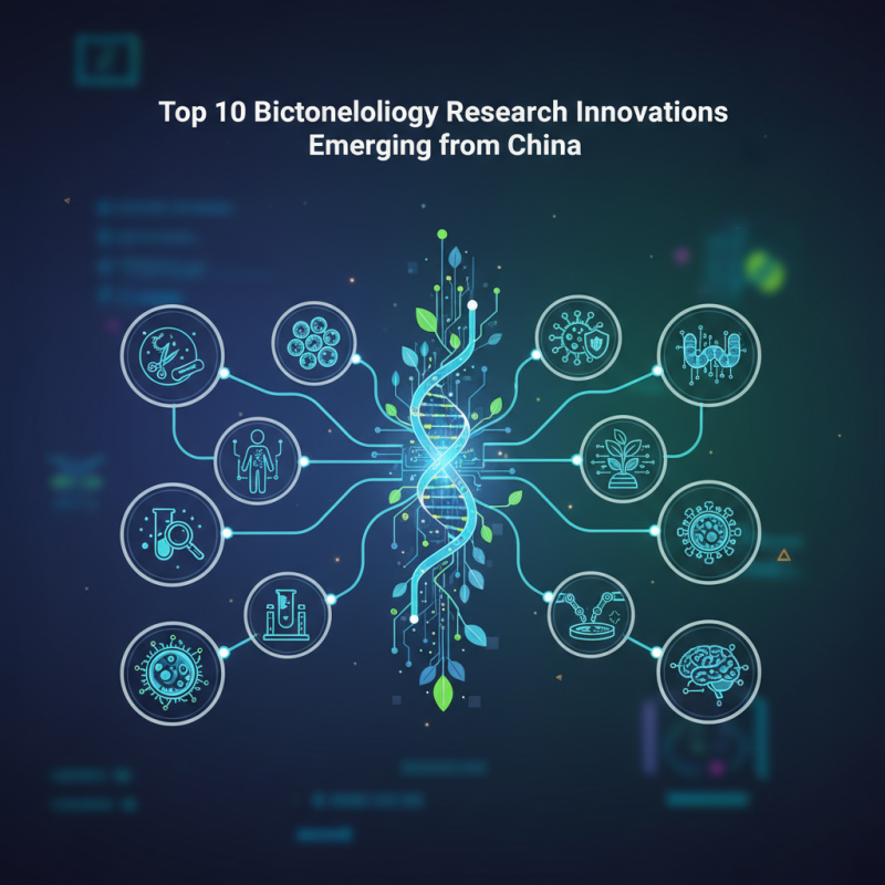 Top 10 Biotechnology Research Innovations Emerging from China?