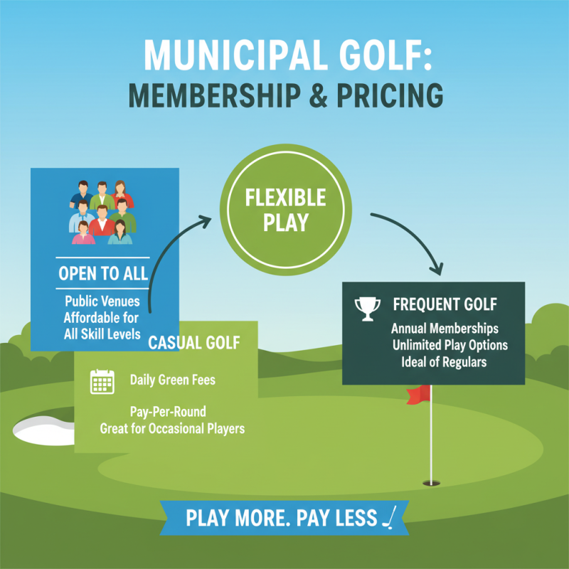 What is a municipal golf course and how does it work?