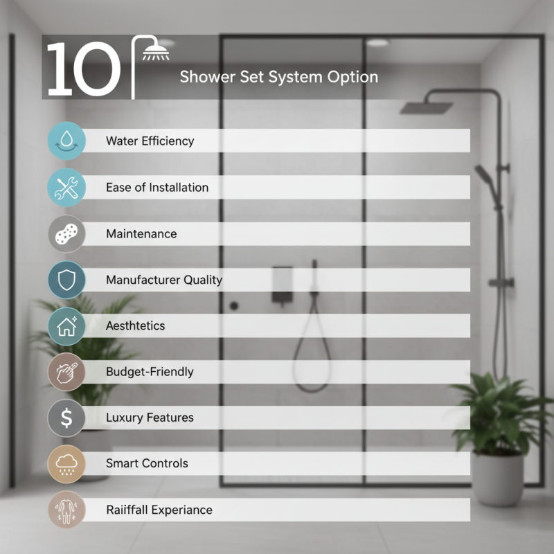 Top 10 Shower Set System Options for Global Buyers?
