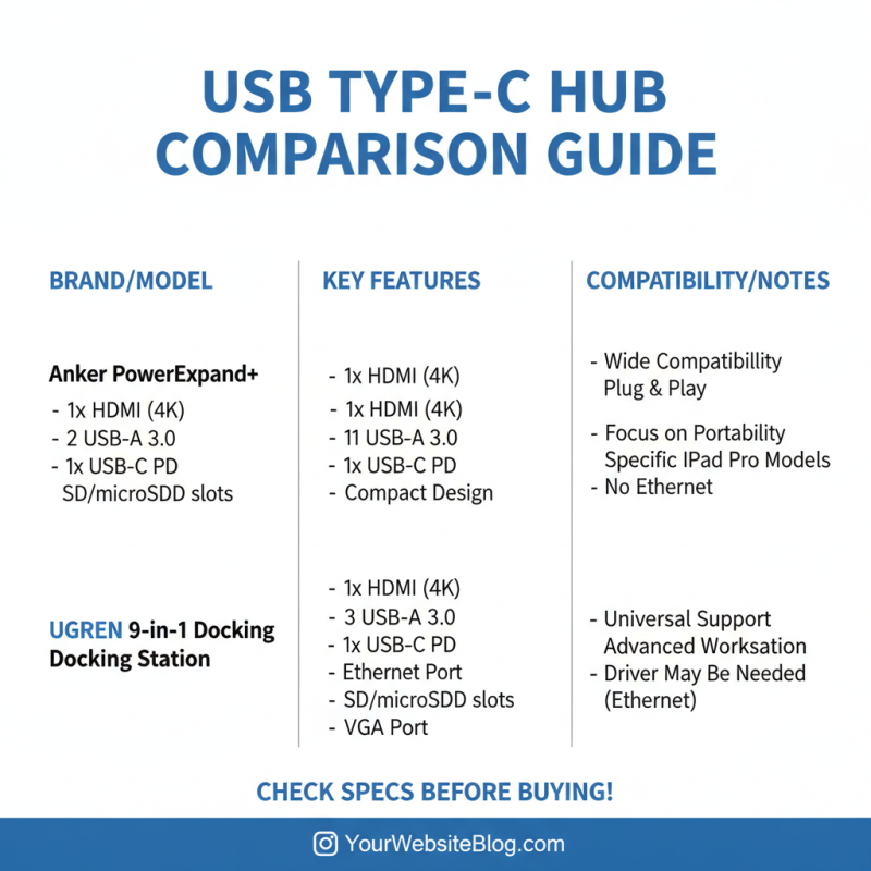 How to Choose the Best Usb Type C Hub Adapter for Your Needs?