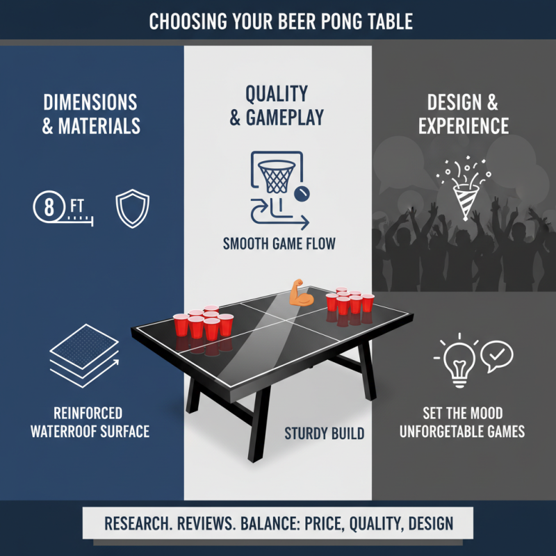 Top Tips for Choosing the Right Regulation Beer Pong Table?