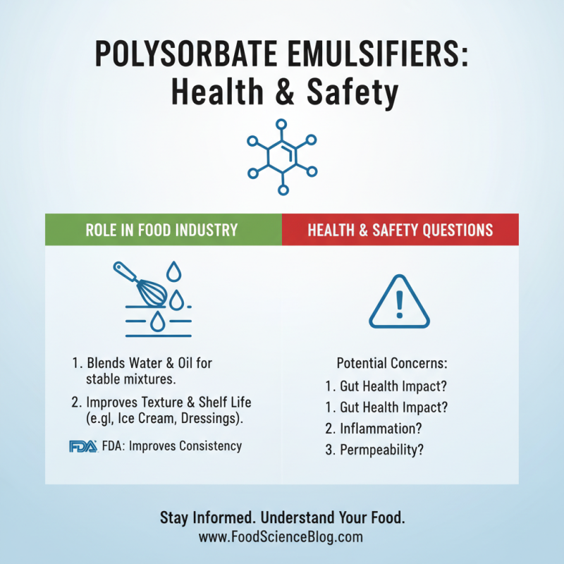 Why Are Polysorbate Emulsifiers Essential in Food Industry?