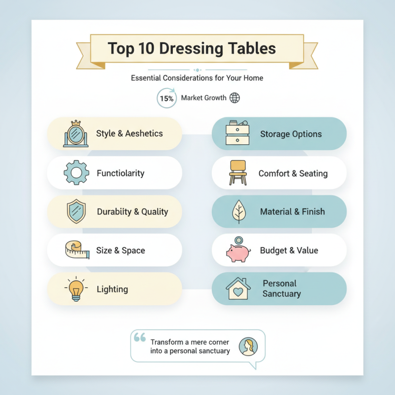 Top 10 Dressing Tables You Need to Consider for Your Home?