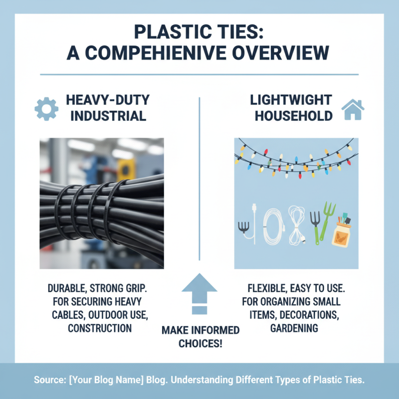 How to Choose the Best Plastic Ties for Your Needs?