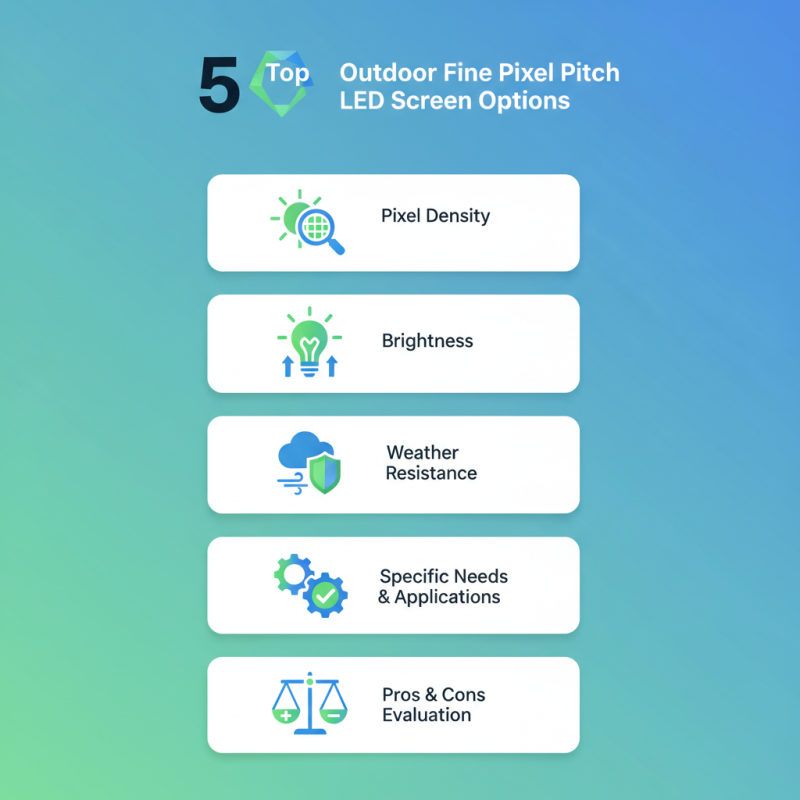 Top 5 Outdoor Fine Pixel Pitch LED Screen Options for Buyers?