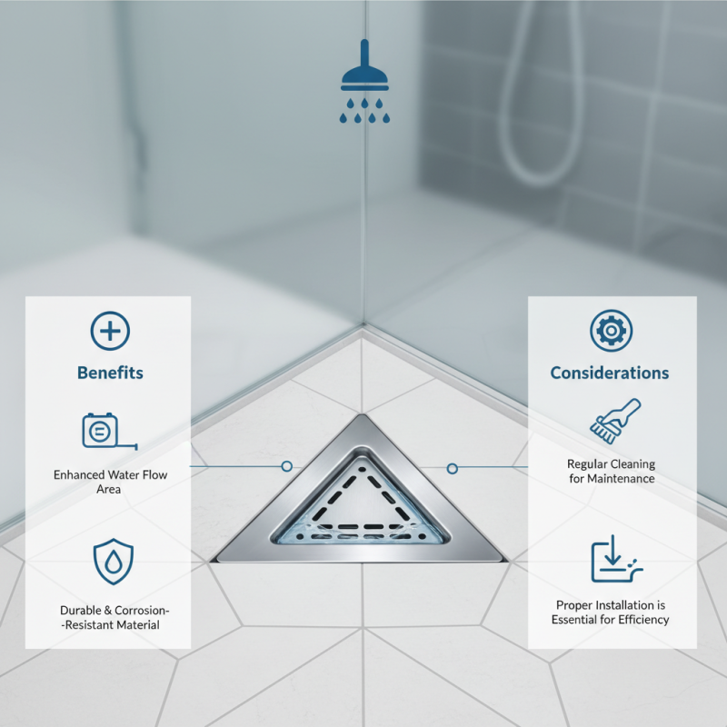What is a Triangular Stainless Steel Shower Drain and Its Benefits?