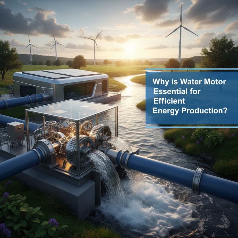 Why is Water Motor Essential for Efficient Energy Production?