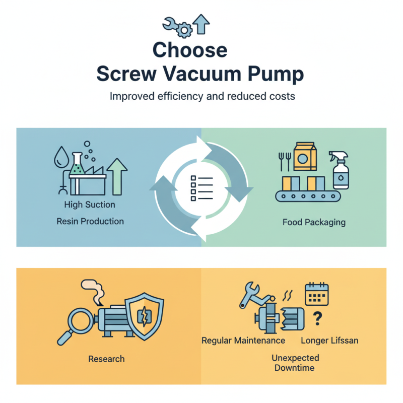 How to Choose the Right Screw Vacuum Pump for Your Needs?