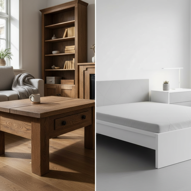 What is the Difference Between Solid Wood and Panel Furniture?