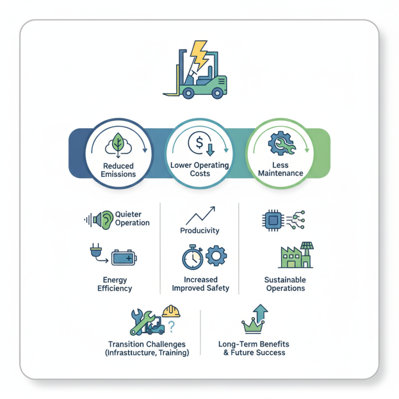 What are the advantages of an all-electric forklift fleet?