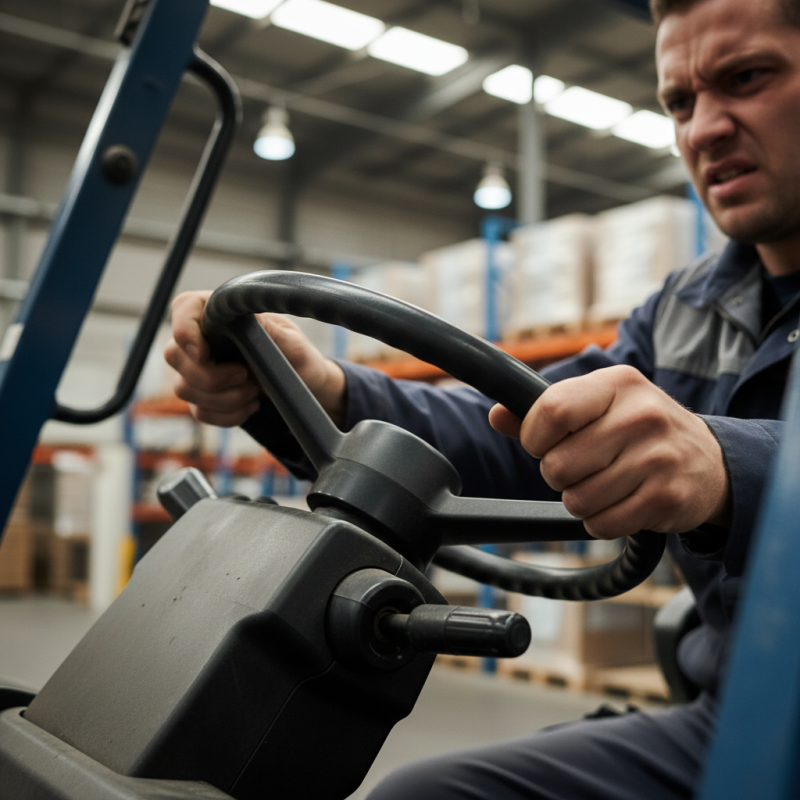 Why Is My Forklift Steering Wheel Stiff or Heavy to Turn?