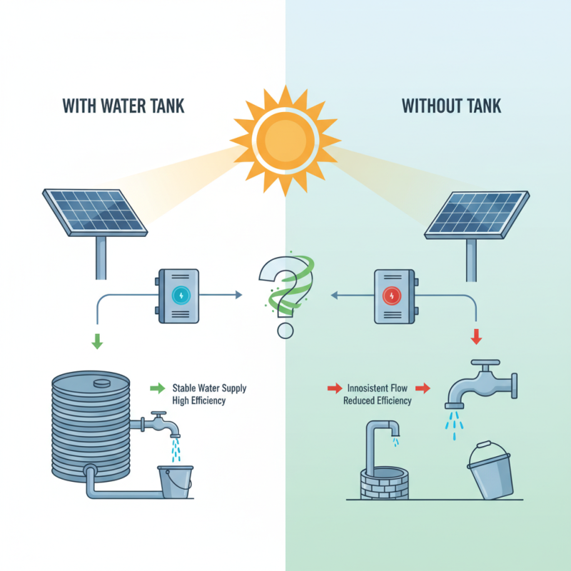 Can a Solar Pump Inverter Operate Without a Water Tank?
