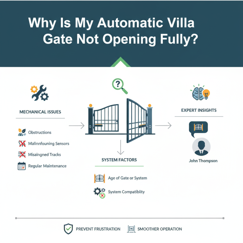 Why Is My Automatic Villa Gate Not Opening Fully?