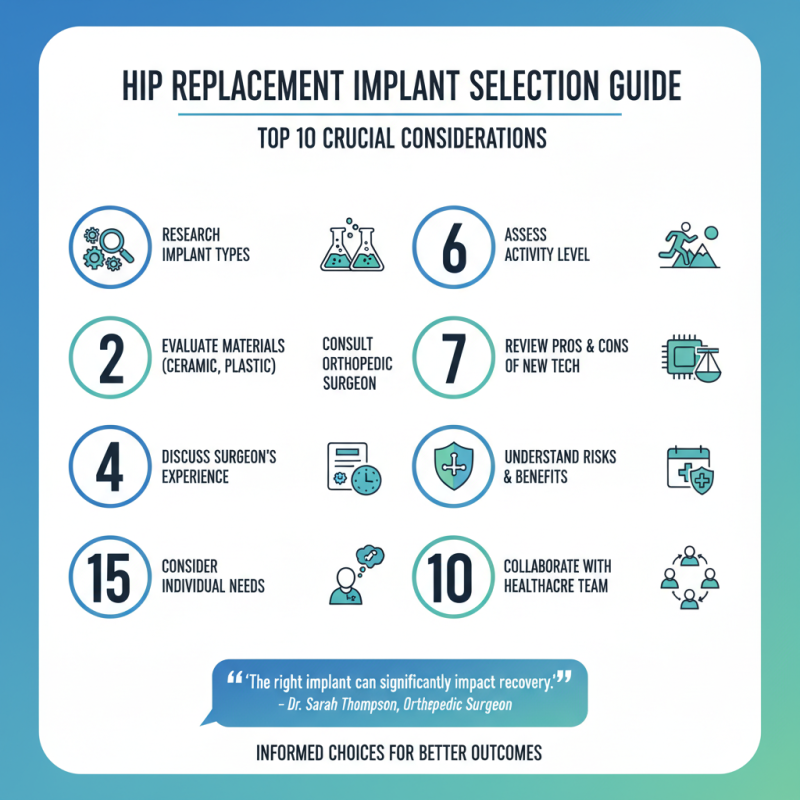 Top 10 Tips for Choosing Hip Replacement Implants Safely