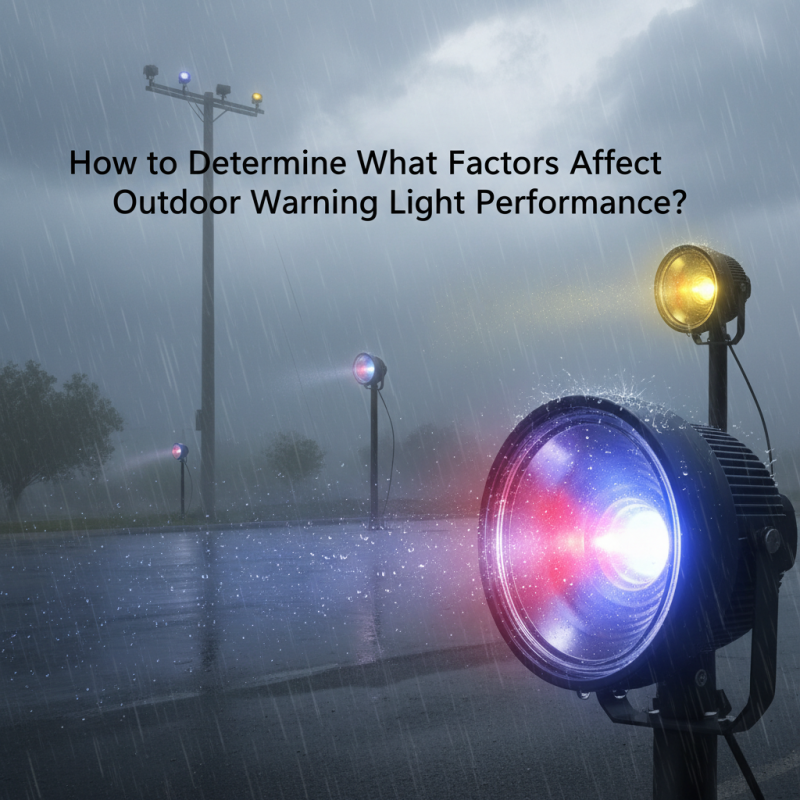 How to Determine What Factors Affect Outdoor Warning Light Performance?