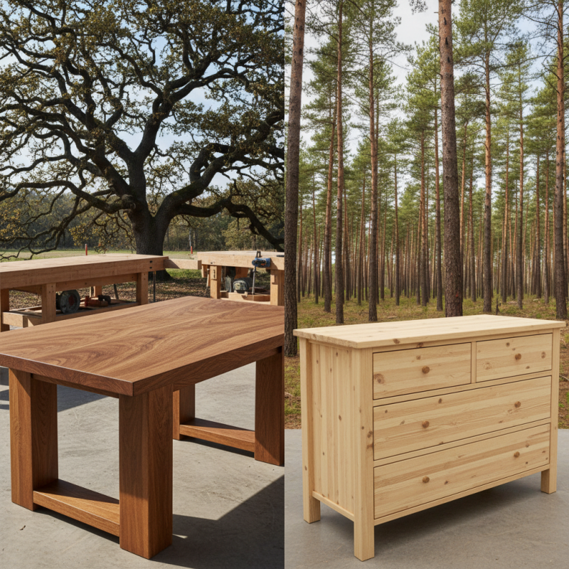 Why is Solid Oak Furniture More Expensive Than Pine Tips?