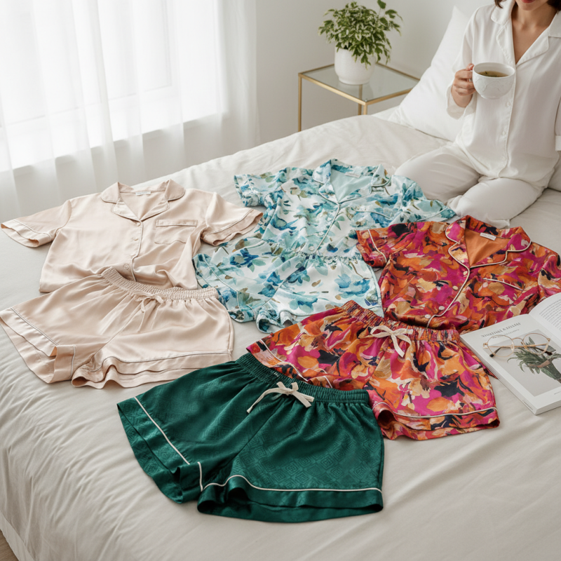 Best Womens Silk Pyjama Short Set for Global Buyers?