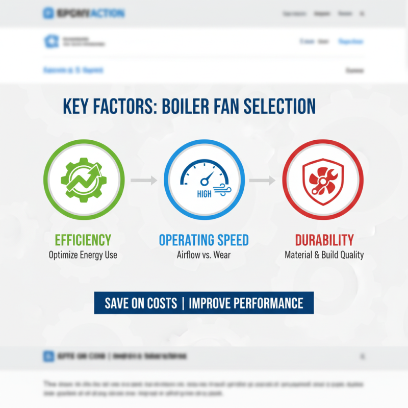 10 Essential Tips for Choosing the Right Boiler Centrifugal Fan?