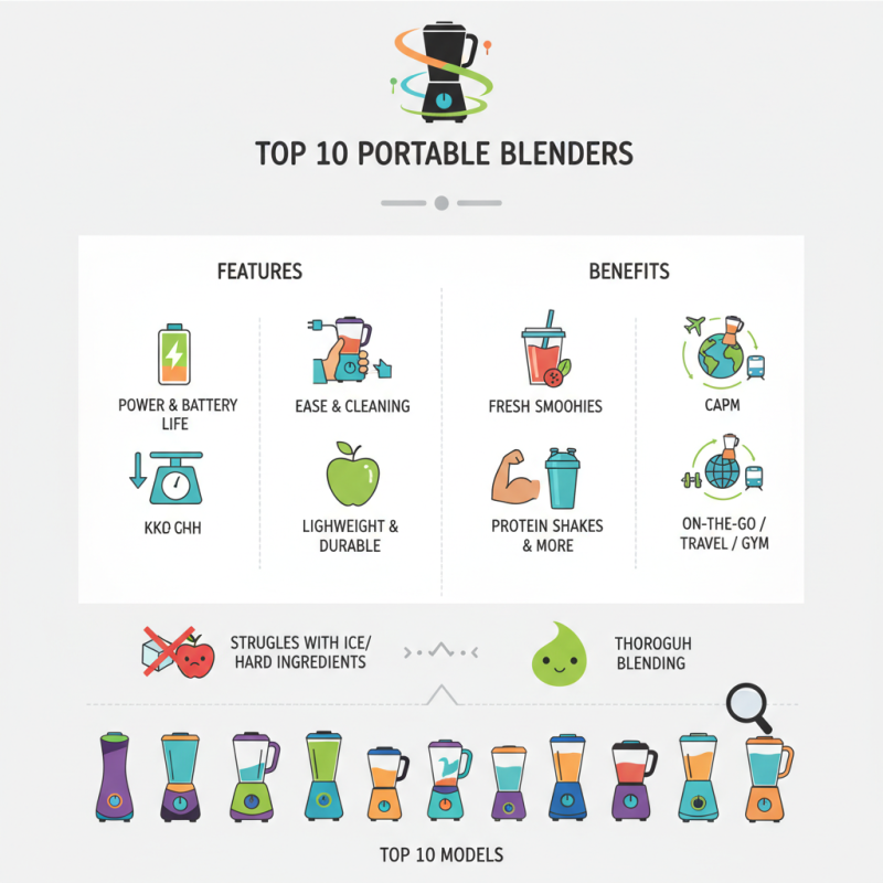 Top 10 Portable Blenders for Smoothies and Travel Needs?