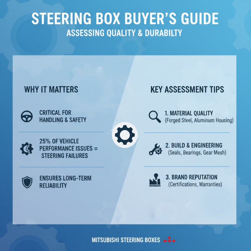 How to Choose the Right Mitsubishi Steering Boxes for Your Needs?