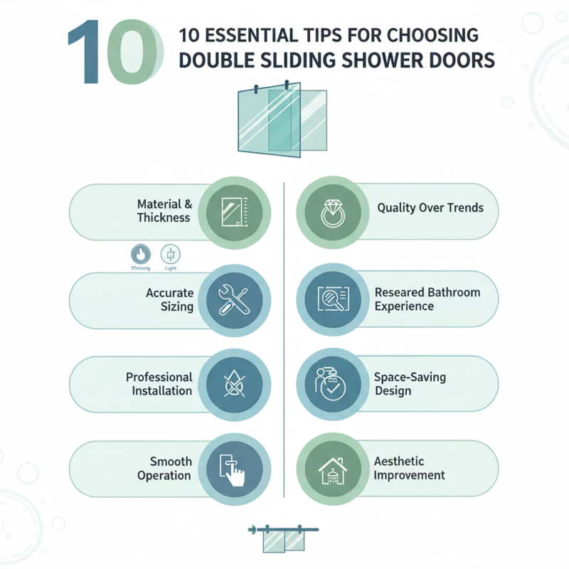 10 Essential Tips for Choosing Double Sliding Shower Doors