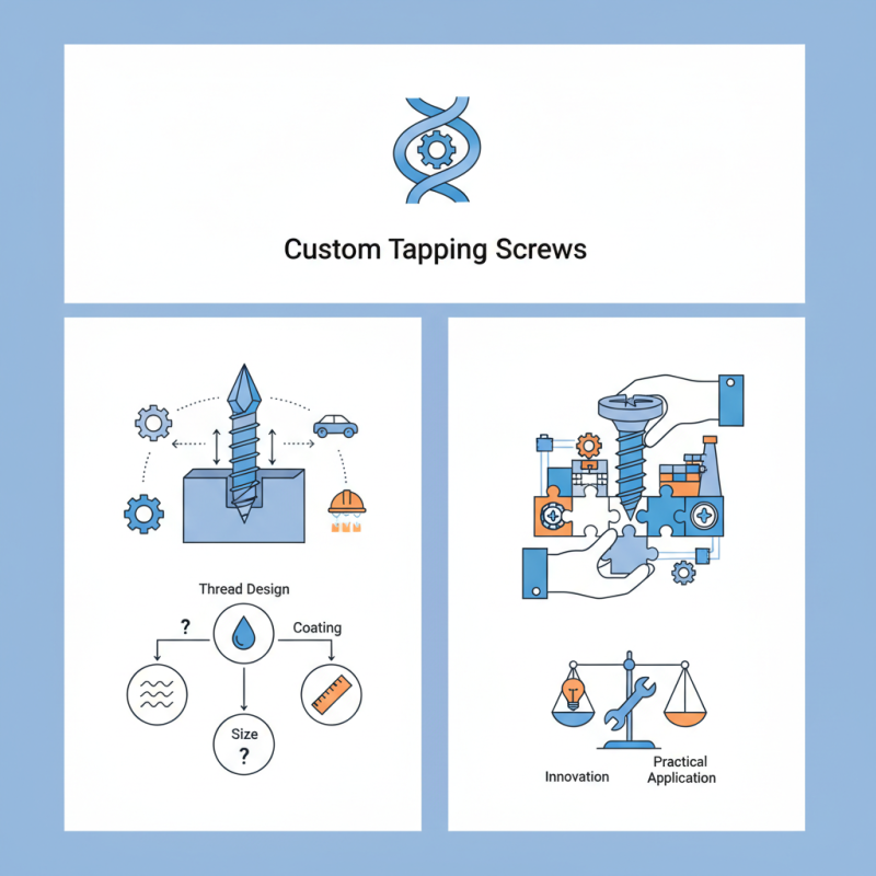 What is a custom tapping screw and its applications?