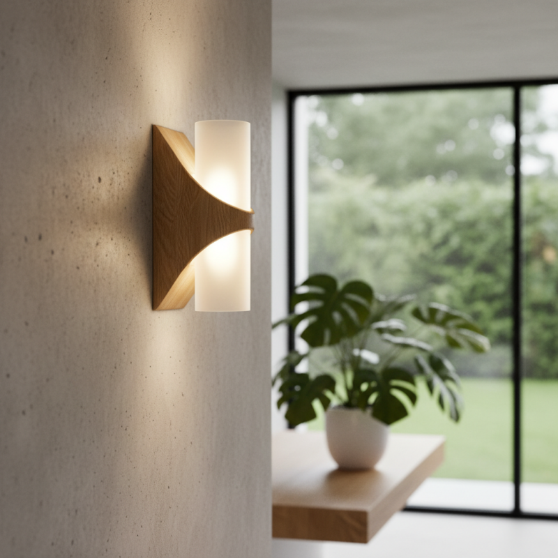 Best Wood Glass Wall Lamp for Modern Home Decor Ideas?