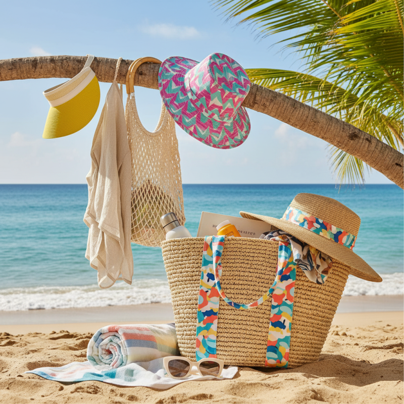 Trendy Beach Bags and Hats for Your Summer Essentials?