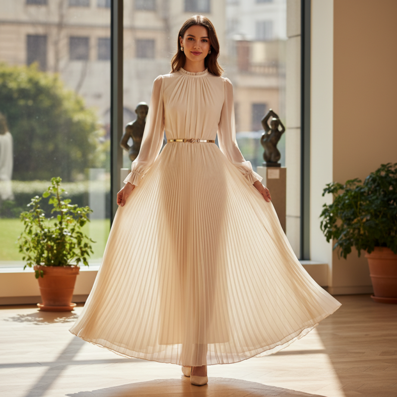 How to Choose the Perfect Pleated Floor Length Dress?