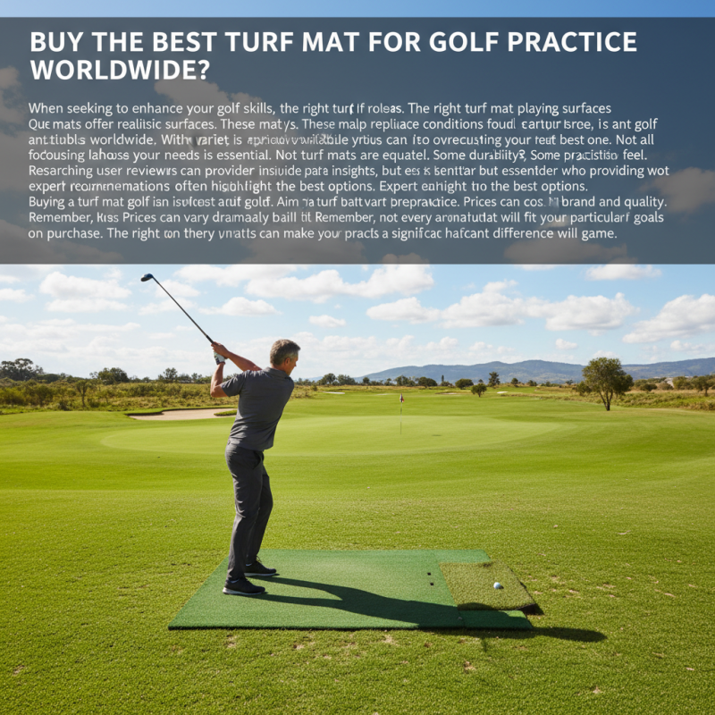 Buy the Best Turf Mat for Golf Practice Worldwide?