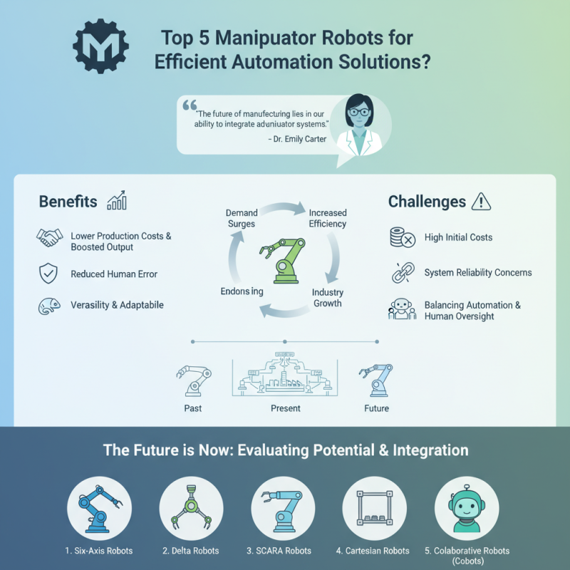 Top 5 Manipulator Robots for Efficient Automation Solutions?