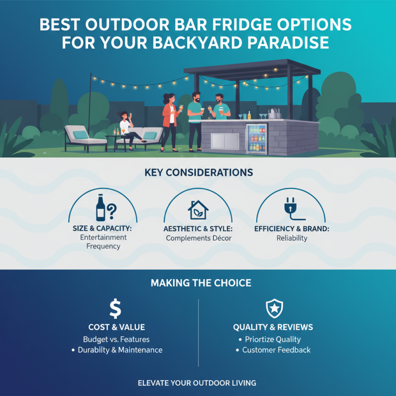 Best Outdoor Bar Fridge Options for Your Backyard Paradise?