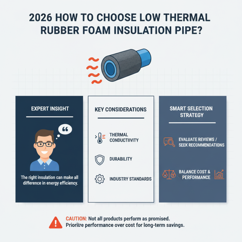2026 How to Choose Low Thermal Rubber Foam Insulation Pipe?