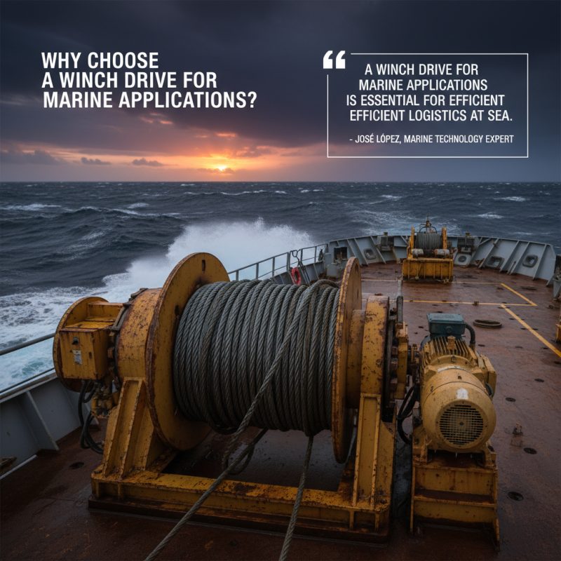 ¿Por qué elegir Winch Drive para Aplicaciones Marinas?