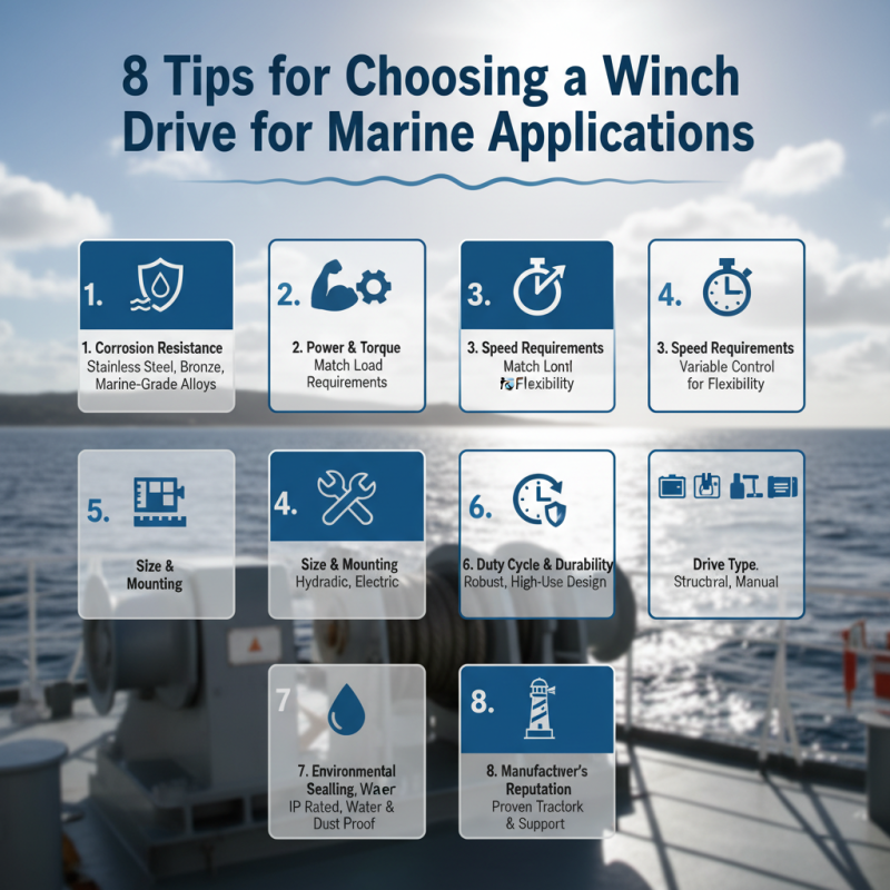 ¿8 consejos para elegir un Winch Drive para aplicaciones marinas?