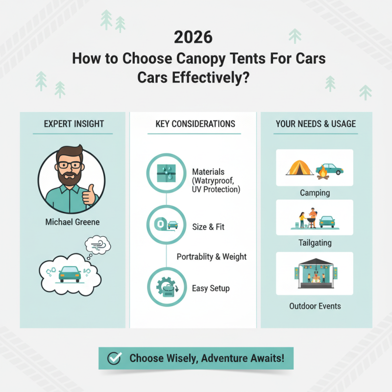 2026 How to Choose Canopy Tents For Cars Effectively?