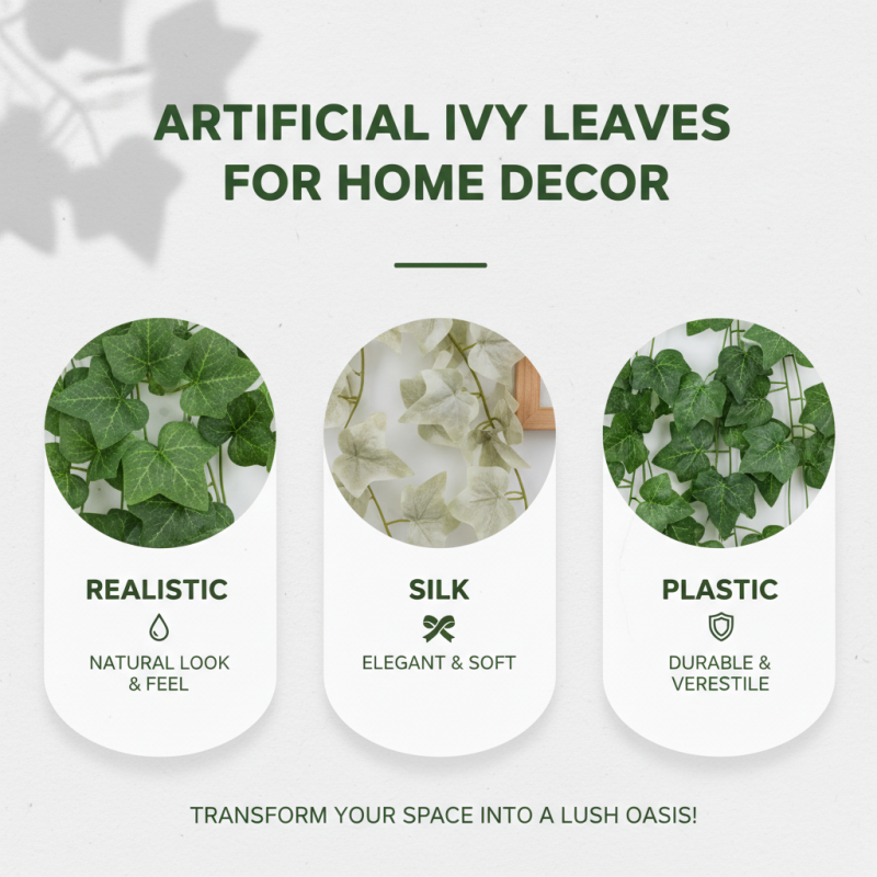 Best Artificial Ivy Leaf Options for Stunning Home Decor?