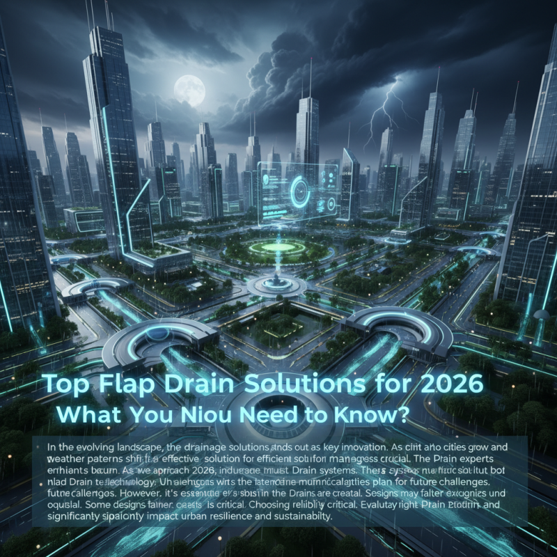 Top Flap Drain Solutions for 2026 What You Need to Know?