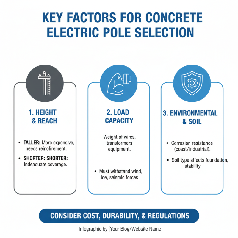 How to Choose the Right Concrete Electric Pole for Your Project?