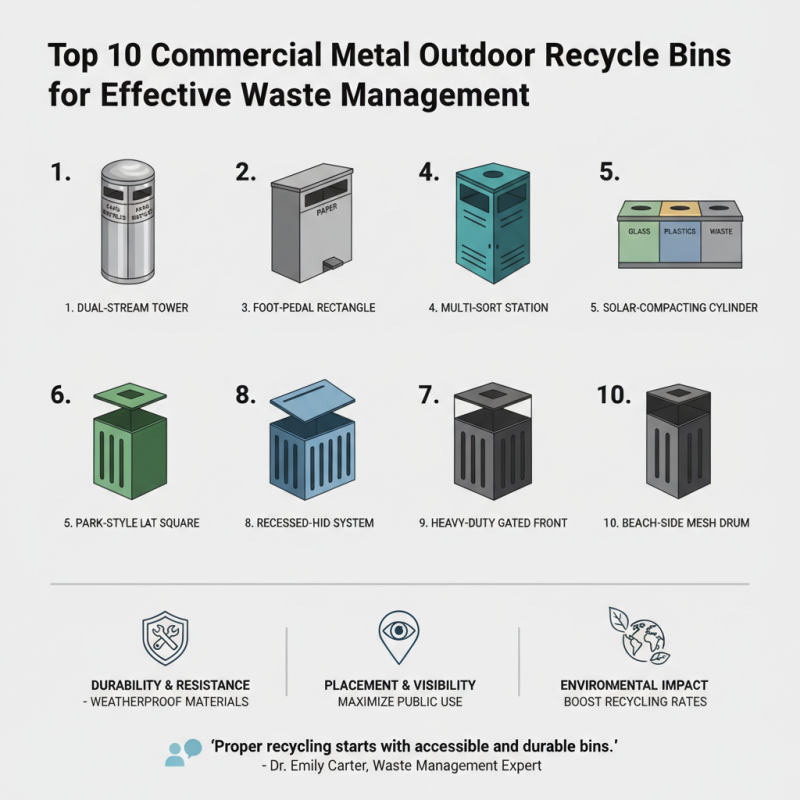 Top 10 Commercial Metal Outdoor Recycle Bins for Effective Waste Management?