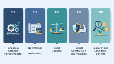 Top 5 Tips for Choosing a Cathode Vibrocompactor?