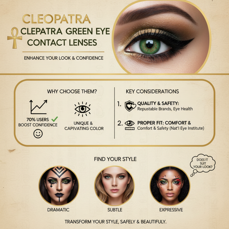 How to Choose Cleopatra Green Eye Contact Lenses for Your Look?